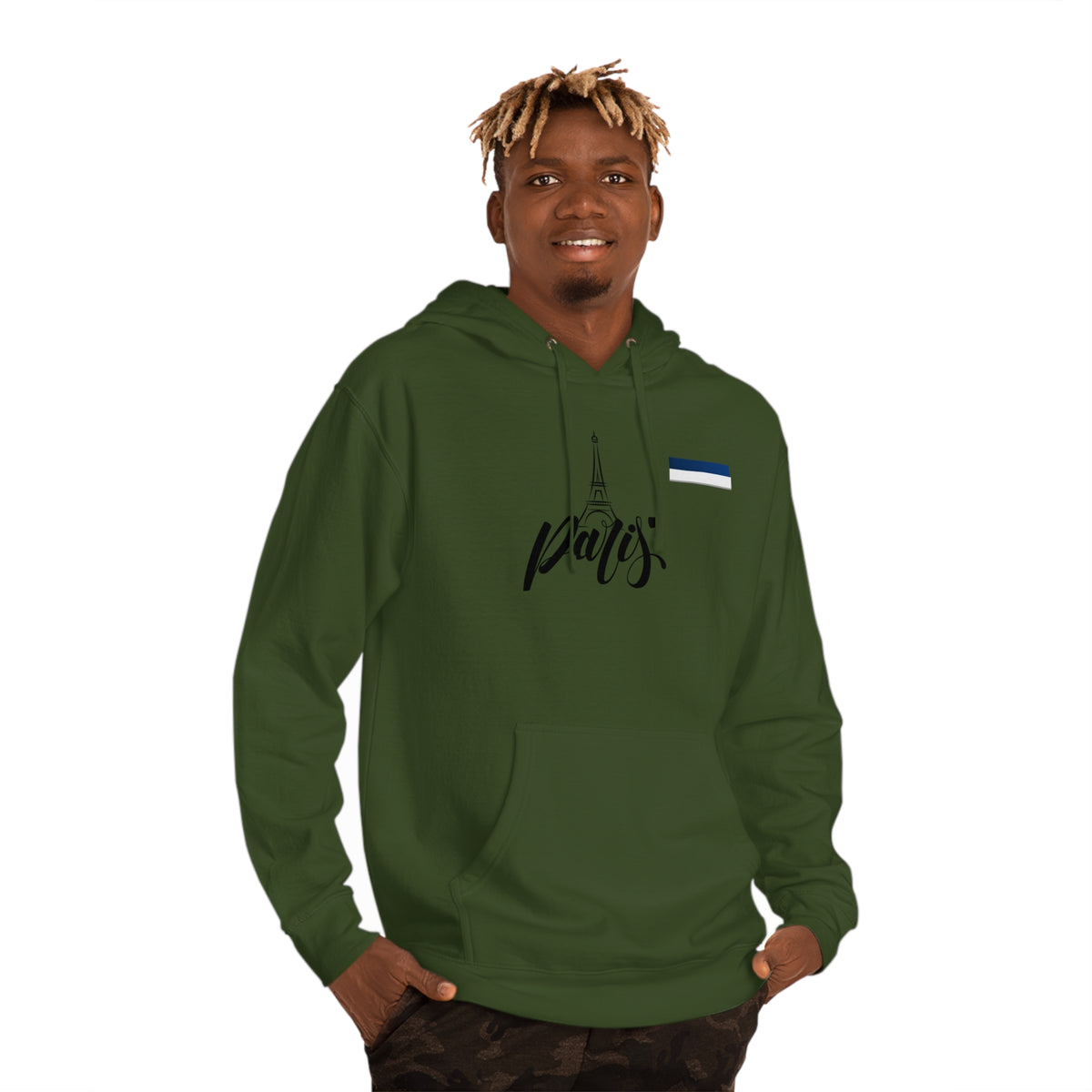 Paris Unisex Hoodie Sweatshirt - Eiffel Tower Design