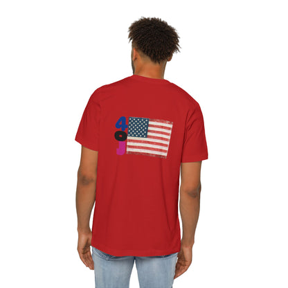 USA Flag Short-Sleeve T-Shirt, Patriotic Tee for Independence Day, Casual Wear, Gift for Veterans, Summer Style