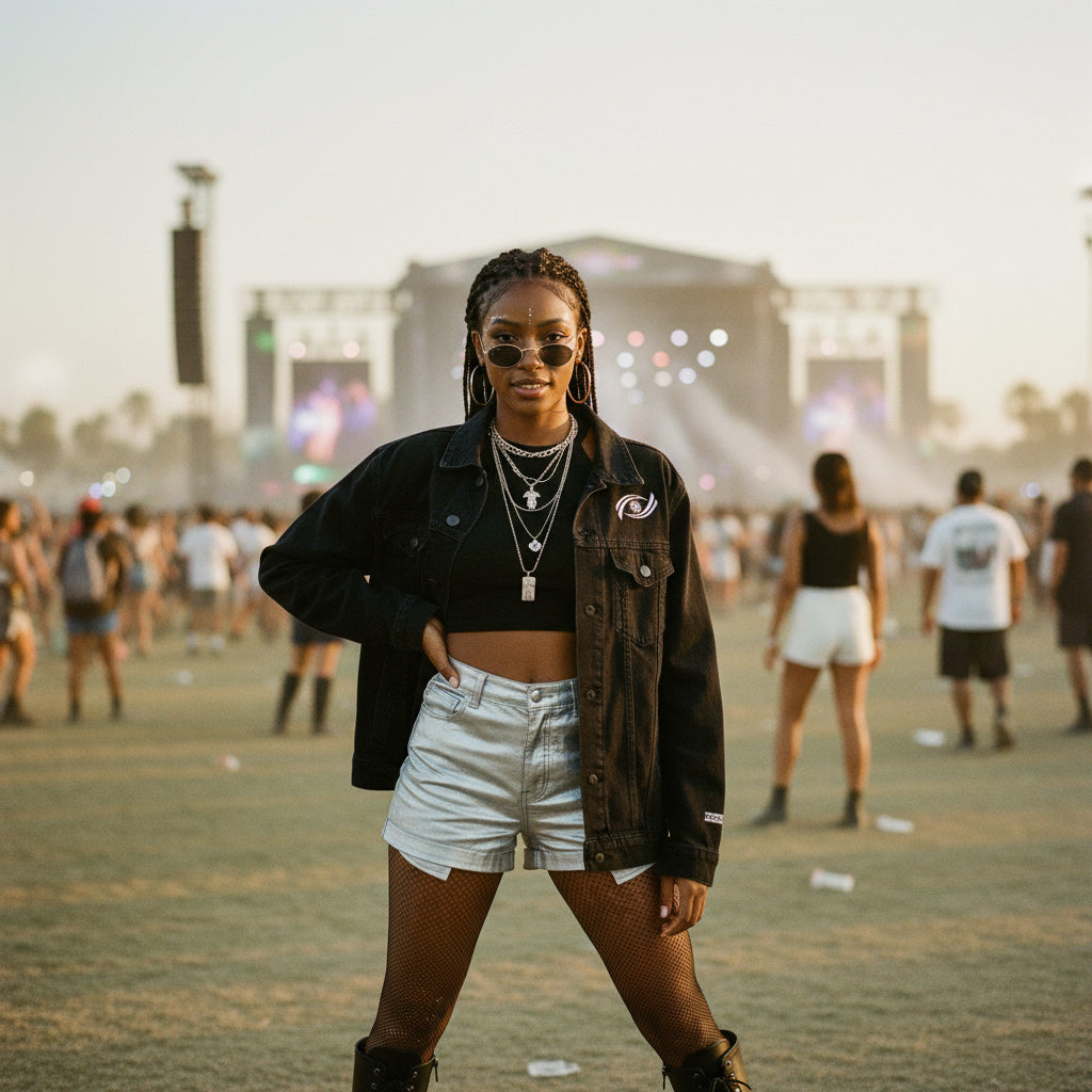 Embroidered Unisex Denim Jacket | Casual Oversized Jacket, Gift for Her, Streetwear Style, Unique Fashion Statement, Summer Layer Printify