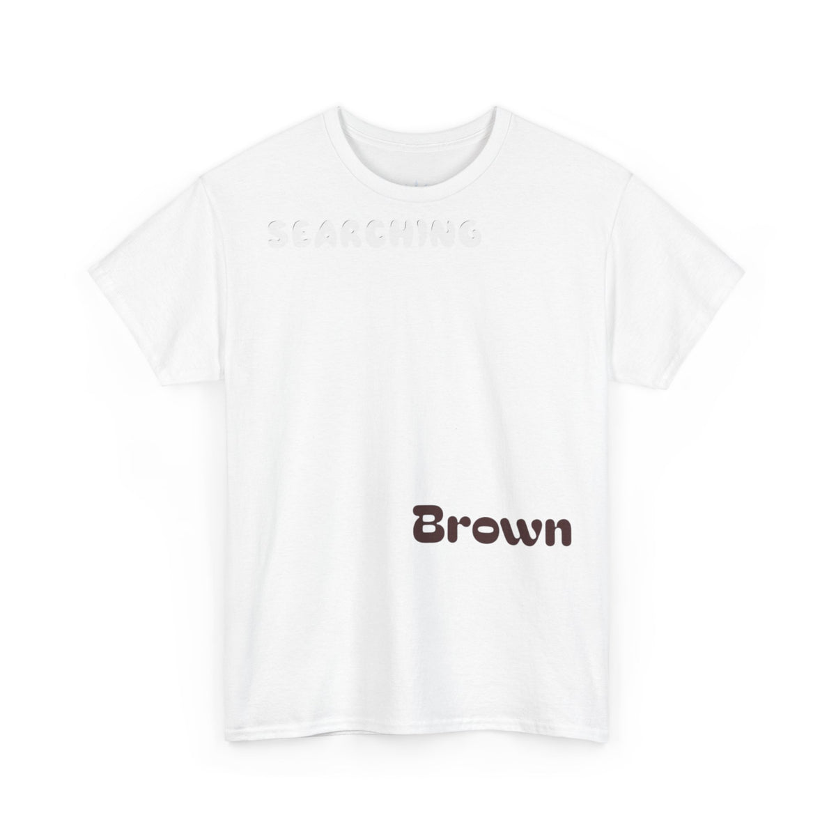 White Brown Coffee Cake Cotton Tee