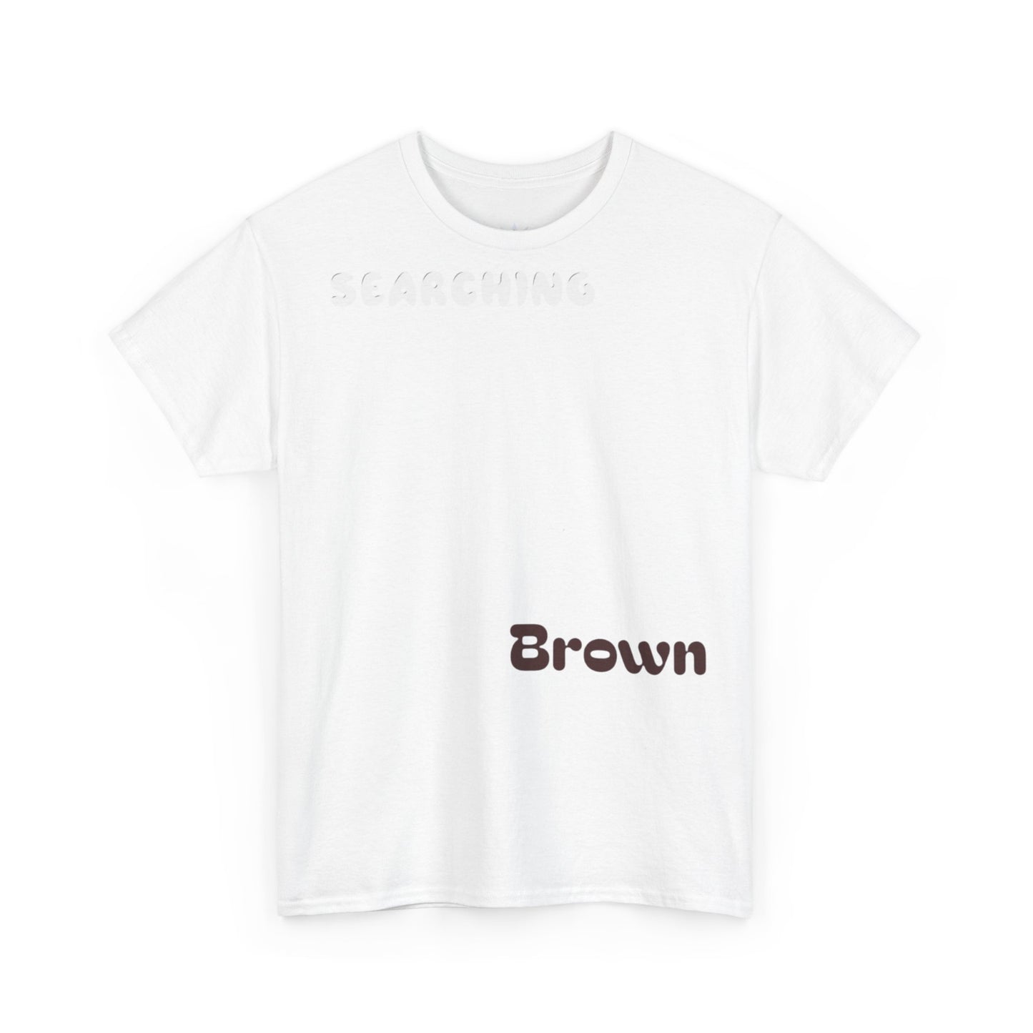 White Brown Coffee Cake Cotton Tee