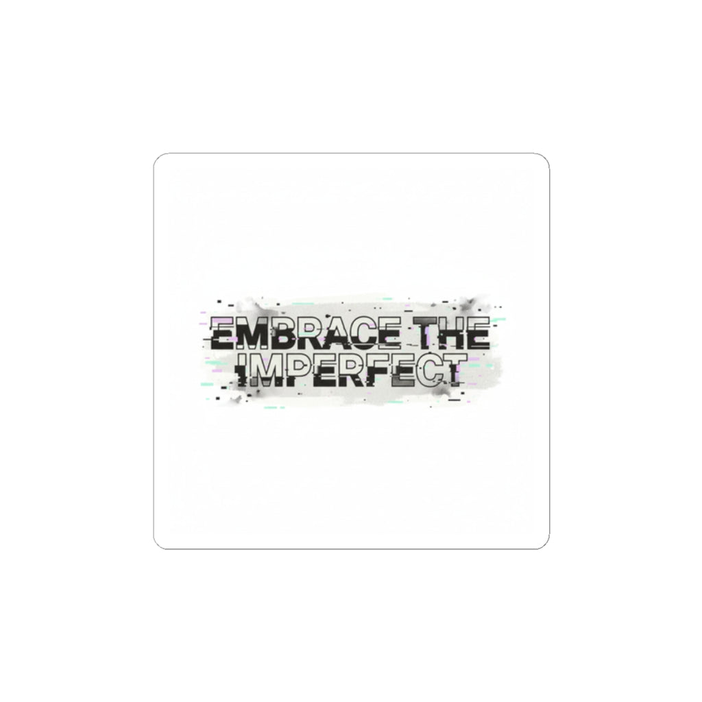 Embrace the Imperfect Sticker | Analog Error glitch art, VHS static