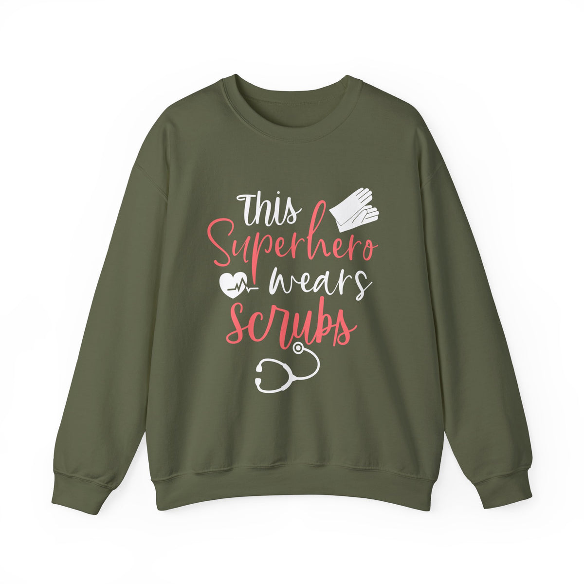 son super-héros porte des gommages Sweat-shirt unisexe 
