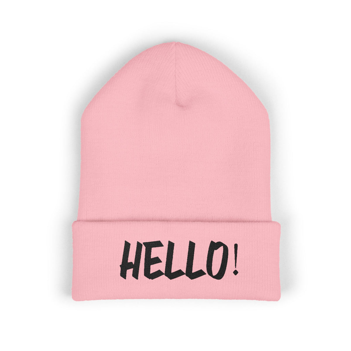 Hello! Classic Cuffed Beanie - Stylish Winter Hat for Trendsetters