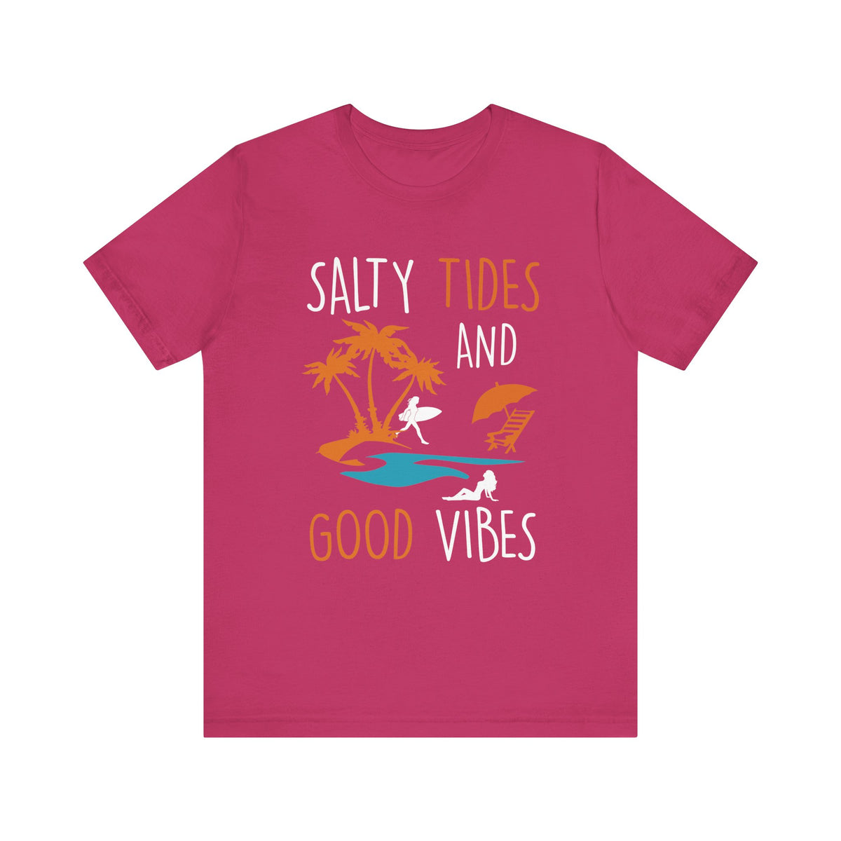 Marées salées et bonnes vibrations Tee unisexe 