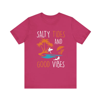 Marées salées et bonnes vibrations Tee unisexe 