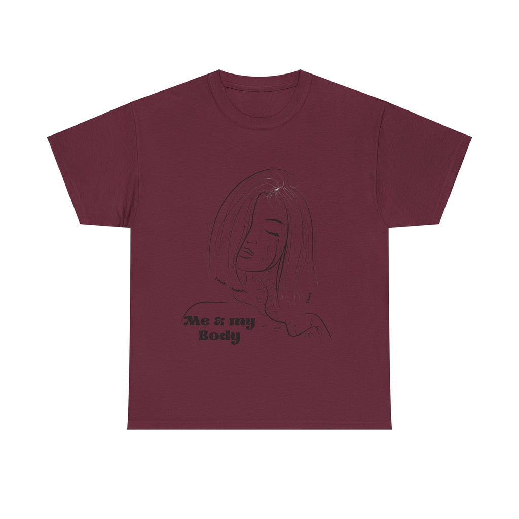 Unisex Faded Cotton Me my Body  Tee