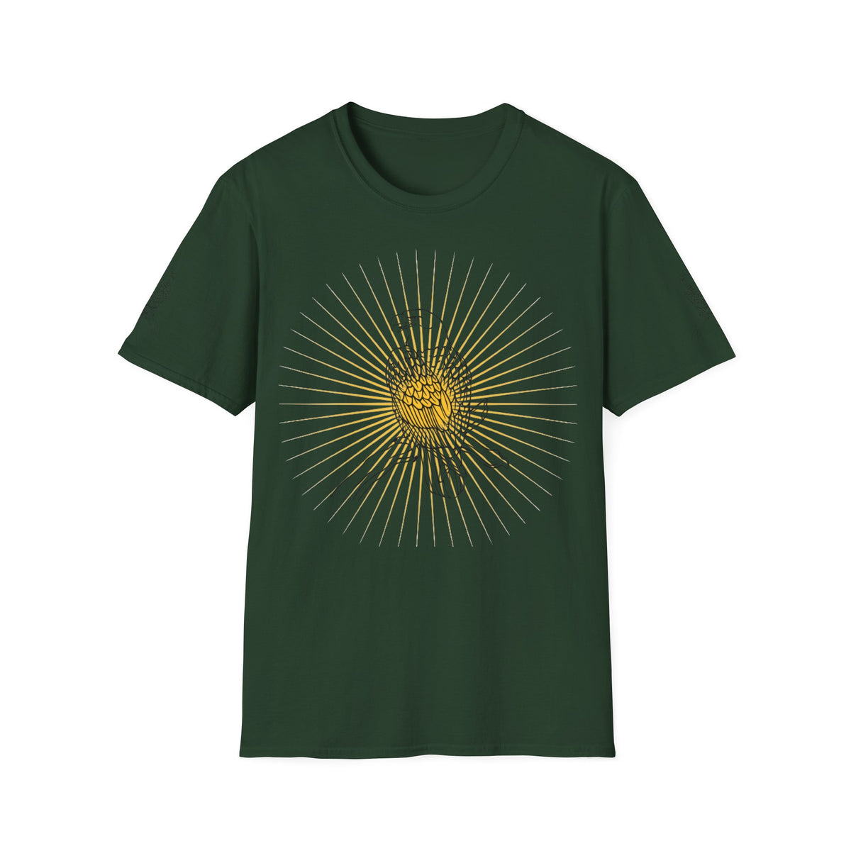 Rcnsons Unisex Softstyle Eagle Sun Wave T-Shirt