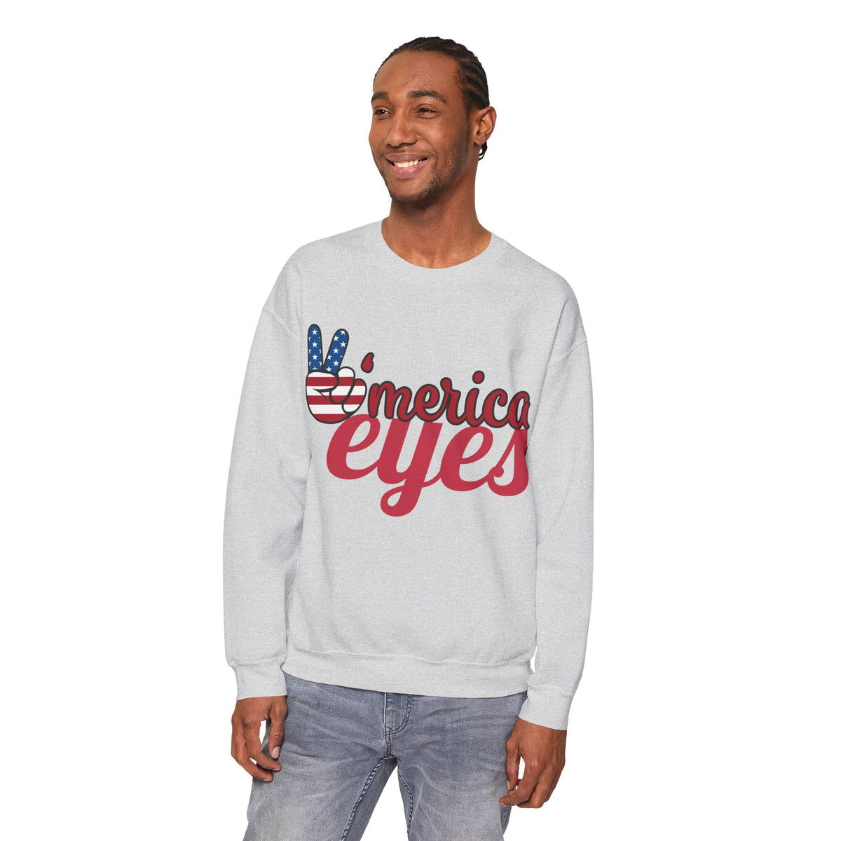 America Eyes Sweatshirt: Unisex, Heavy blend