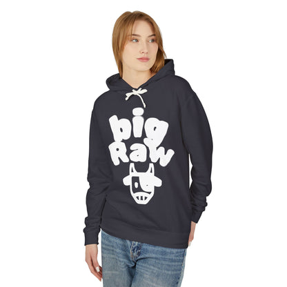 Big Raw Unisex Lightweight Hooded Sweatshirt - Cozy Casual Wear, Perfect for Everyday Use, Gift for Friends, Trendy Hoodie