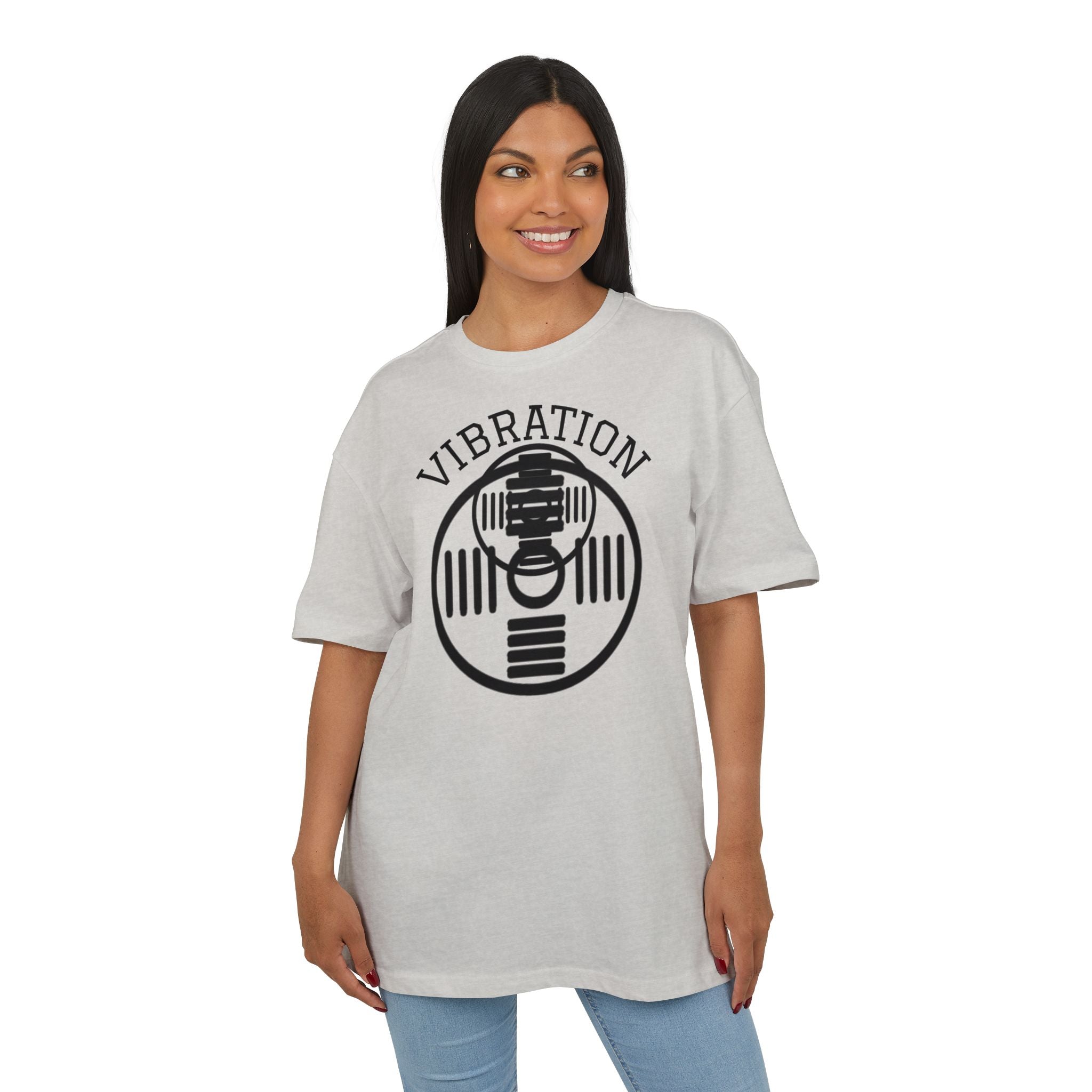 Unisex Vibration Oversized Tee | Comfortable Streetwear, Gym Apparel, Gift for Fitness Lovers, Casual Daily Wear, Graphic Tee