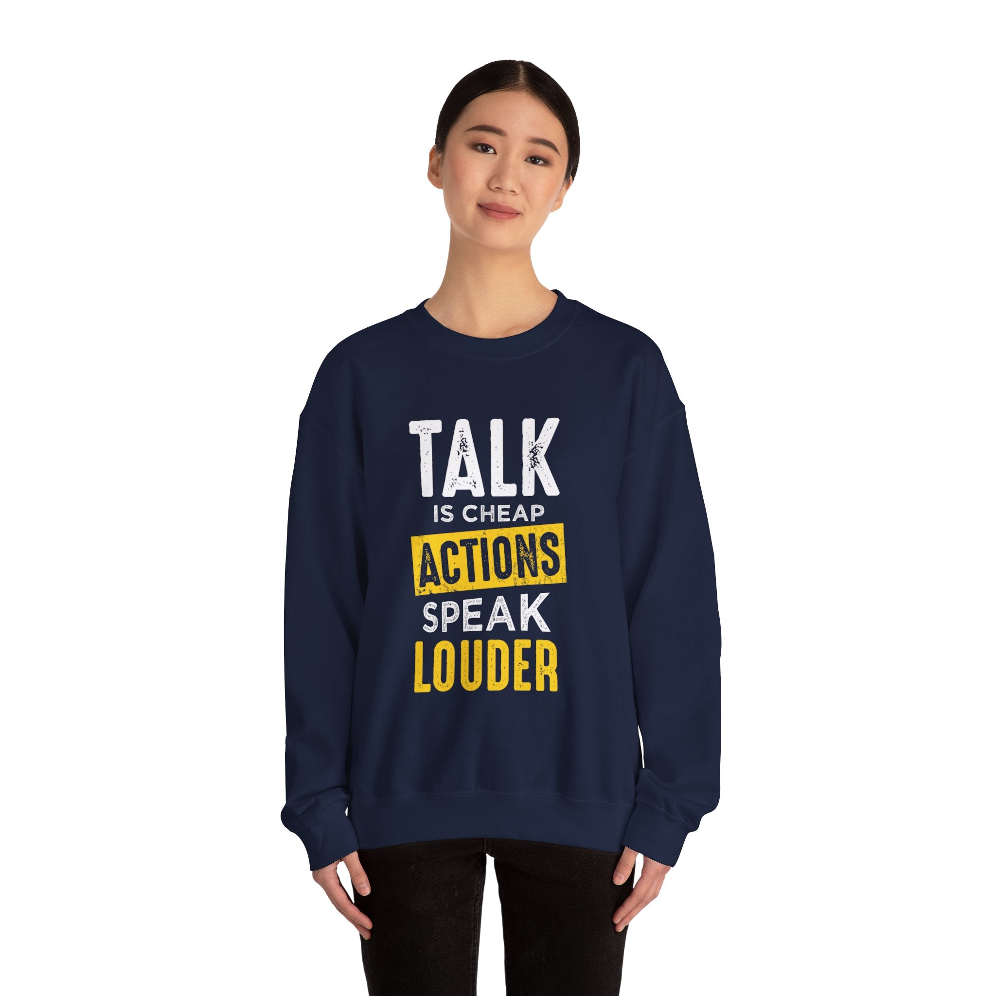 Parler, c’est des actions bon marché, parler plus fort, sweat-shirt unisexe 