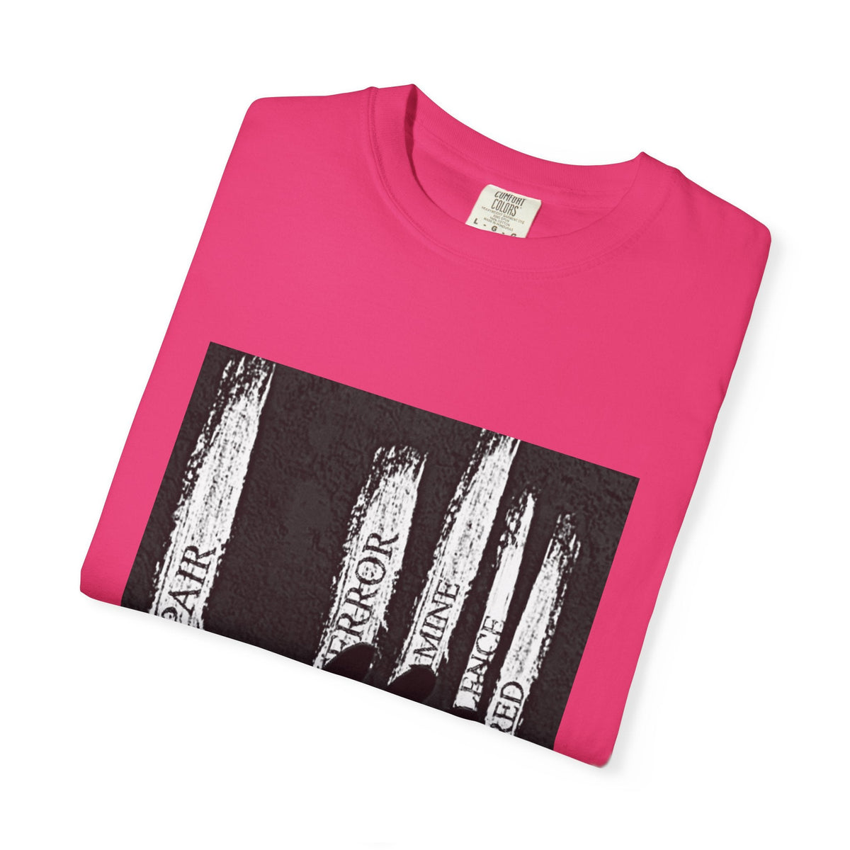 Garment-Dyed T-shirt, Unisex Black Graphic Tee, Motivational Shirt, Casual Streetwear, Perfect Gift for Friends Printify