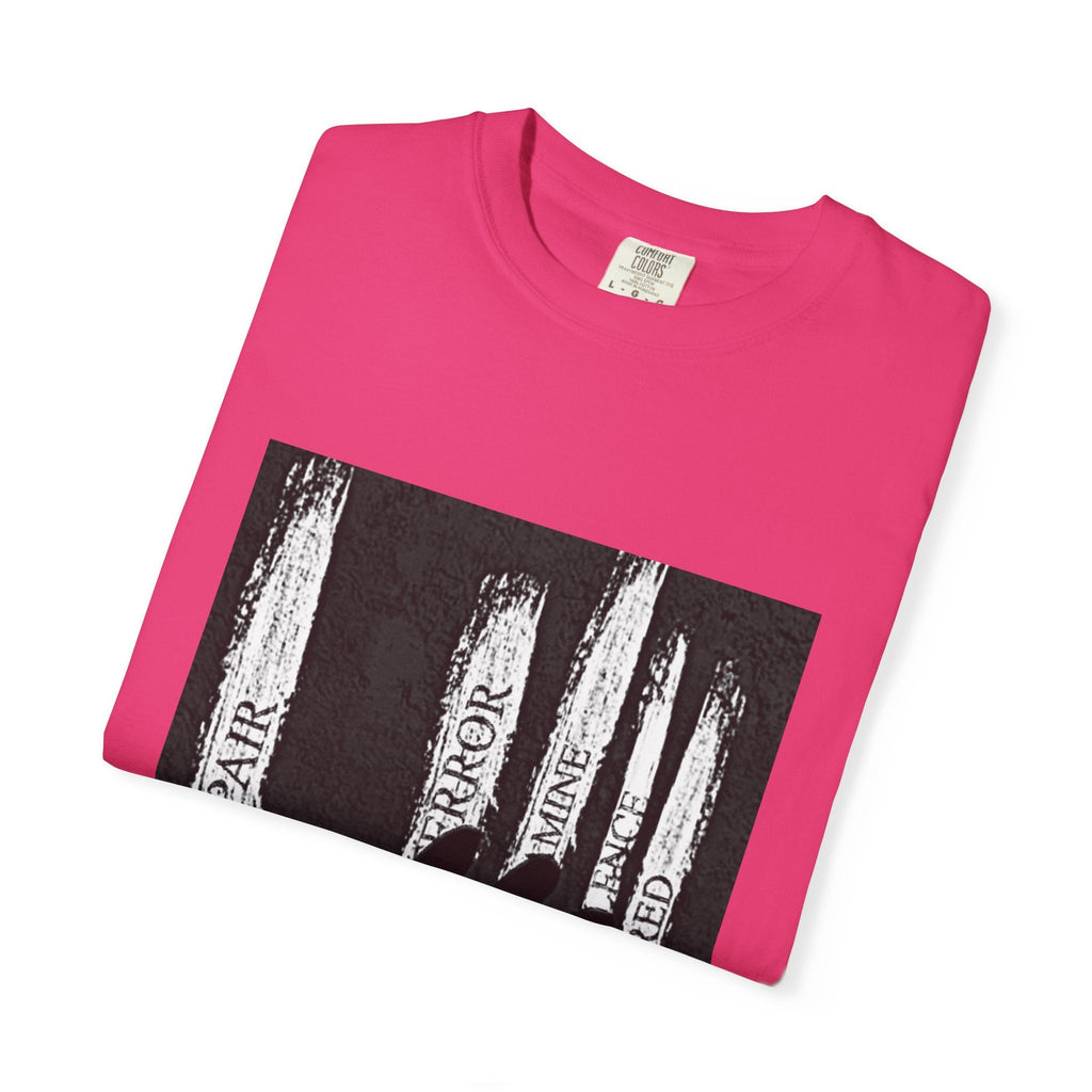 Garment-Dyed T-shirt, Unisex Black Graphic Tee, Motivational Shirt, Casual Streetwear, Perfect Gift for Friends Printify