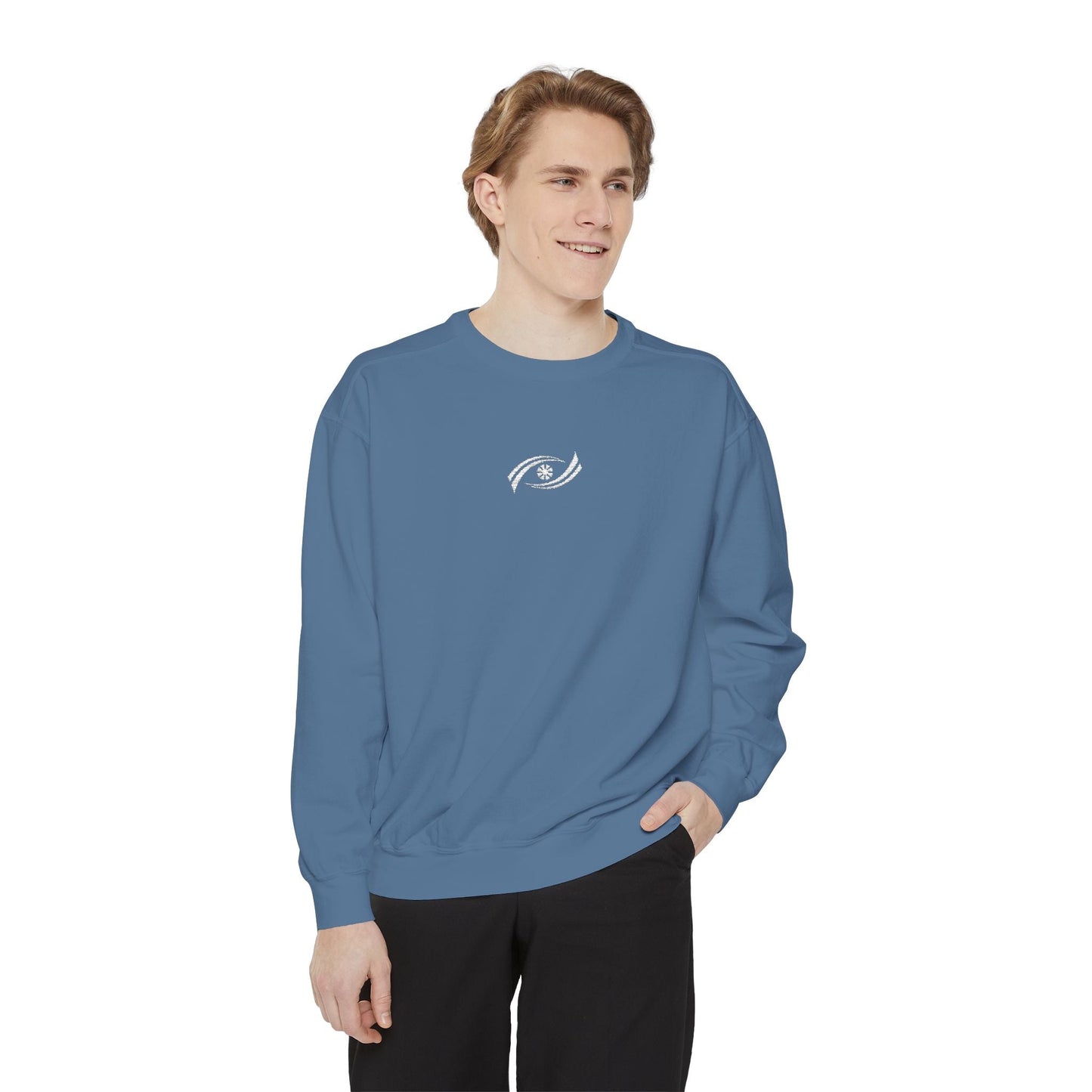 Garment-Dyed Sweatshirt, Cozy Unisex Pullover, Casual Comfortable Sweater, Perfect for Relaxing, Gift Idea for Friends and Family Printify