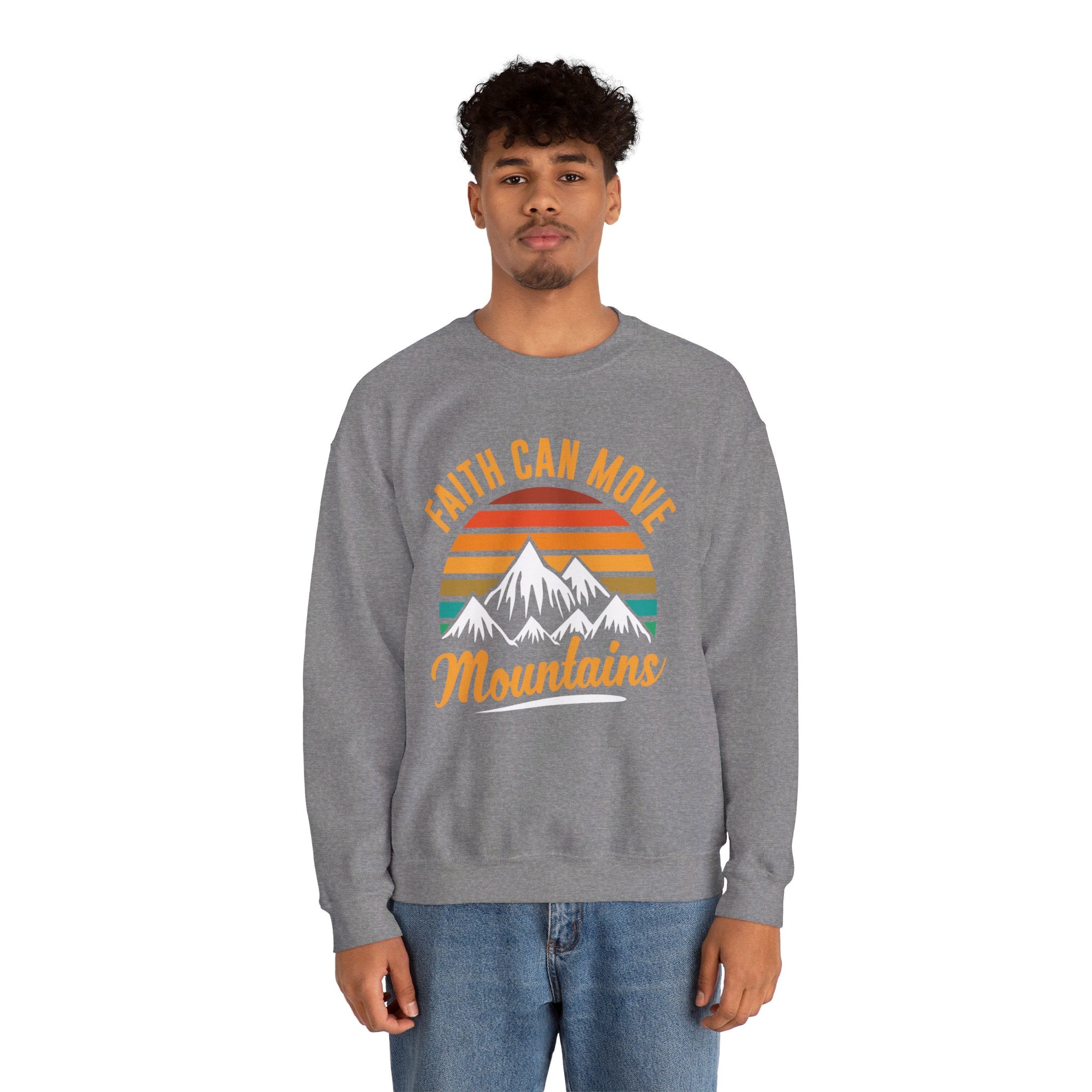 Faith Can Move Mountains Sweat-shirt unisexe 