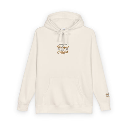 Religious Fleece Hoodie - Walking with the Lord Printify