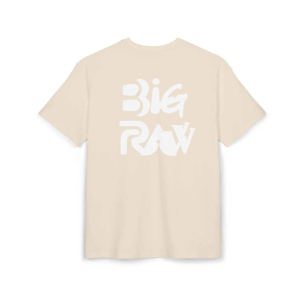 Oversize Tee Big Raw Print Unisex Heavy T-Shirt Printify