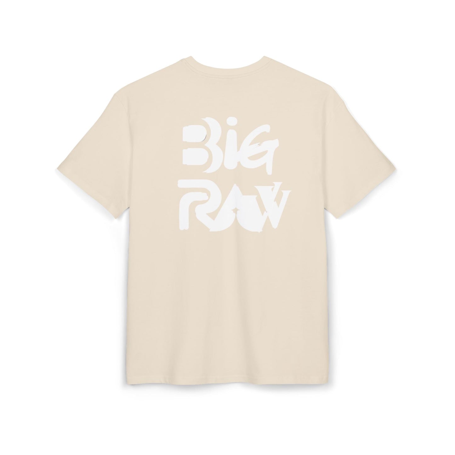 Oversize Tee Big Raw Print Unisex Heavy T-Shirt Printify