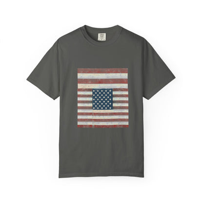 Patriotic Garment-Dyed T-Shirt | Perfect for 4th of July, Memorial Day, Casual Wear, Gifts, Americana Style Printify
