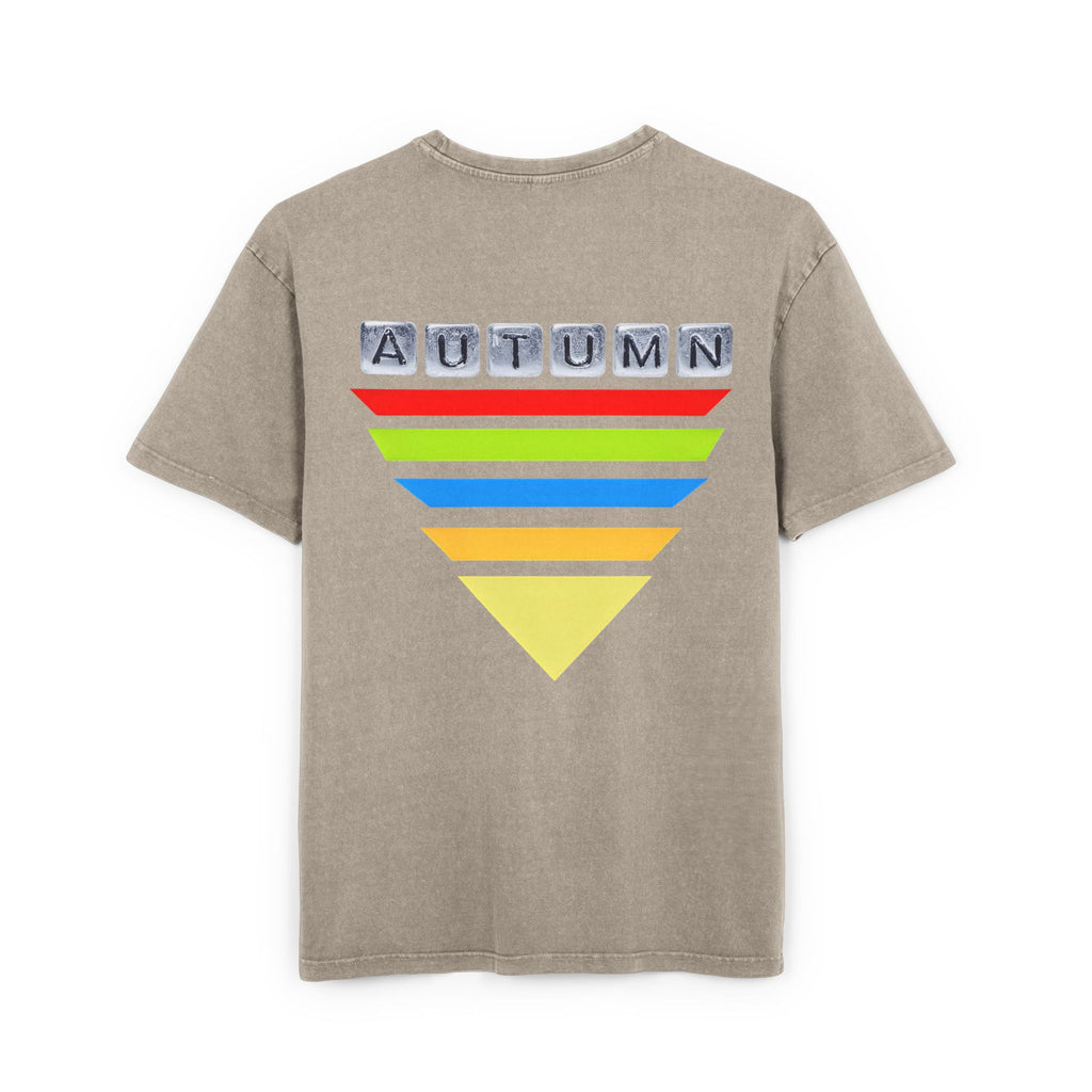 Acid Washed Heavy Oversize Tee-Autumn