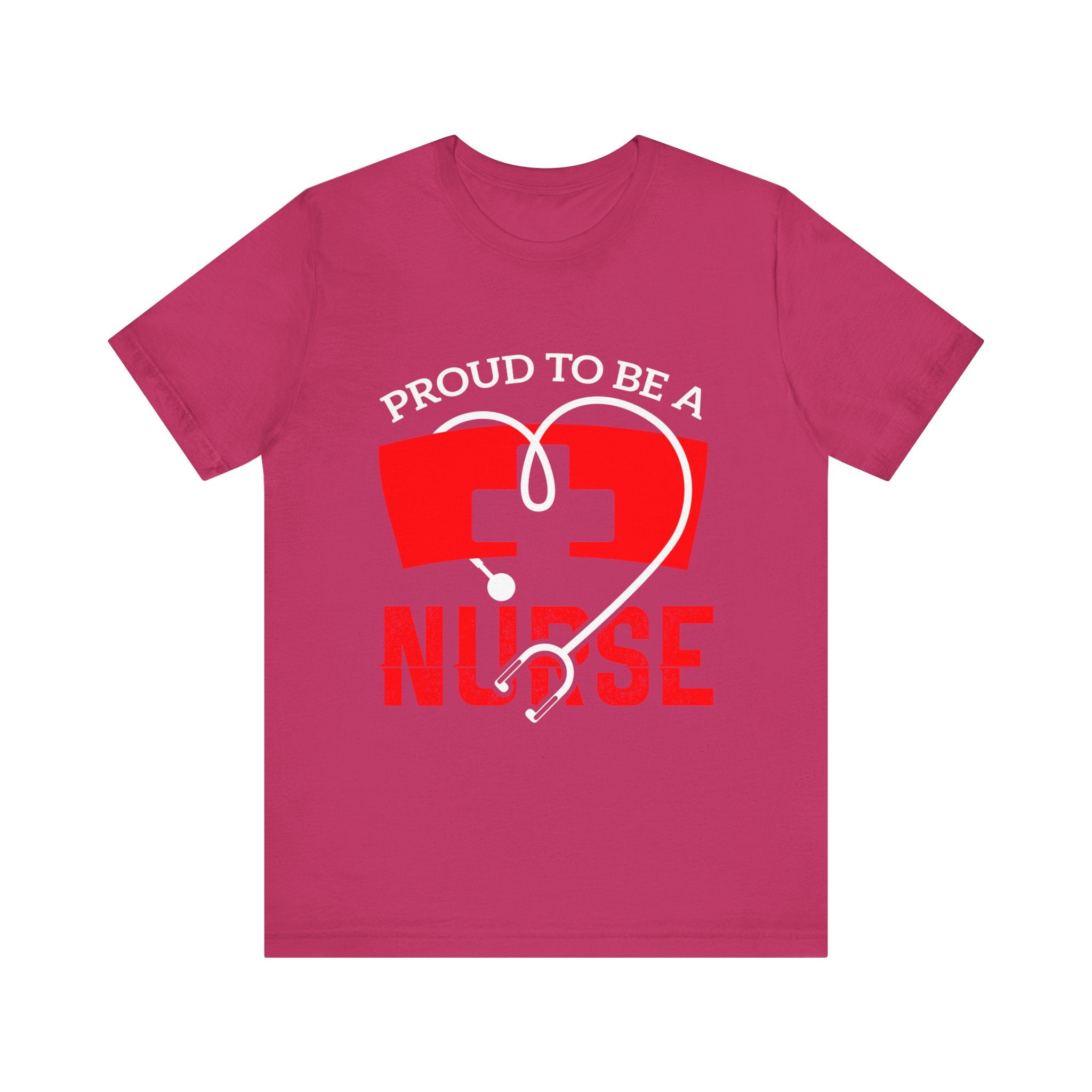 Fier d’être un tee-shirt unisexe infirmière 