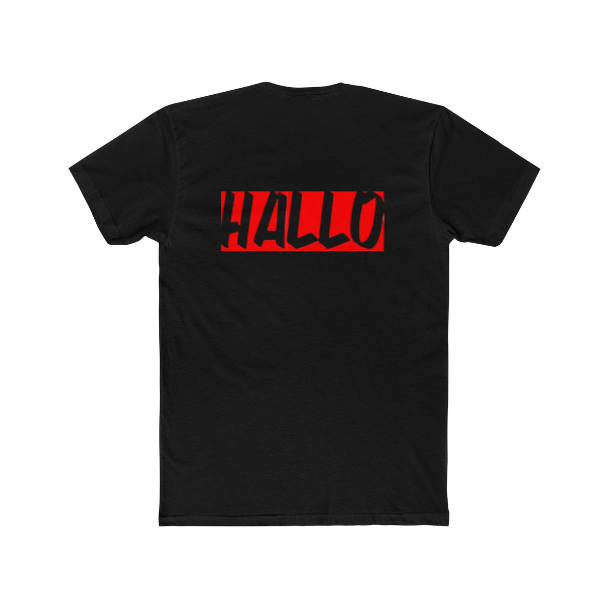 T-Shirt with Hallo Design | Unisex Cotton Crew Tee