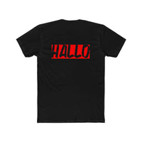 T-Shirt with Hallo Design | Unisex Cotton Crew Tee