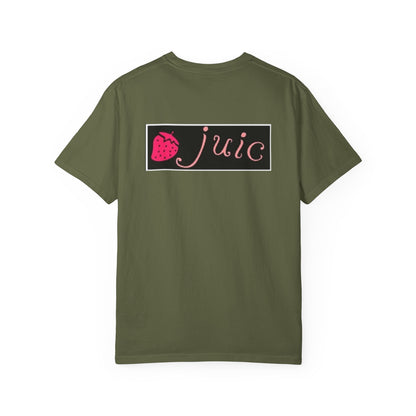 Strawberry JUIC Unisex T-Shirt, Cute Graphic Tee, Summer Apparel, Gift for Fruit Lovers, Trendy Fashion, Casual Wear