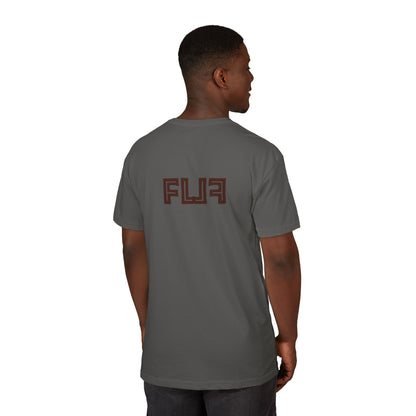 Stylish Unisex Sueded T-Shirt with Bold 'FLU' Graphic | Casual Wear, Gift Idea, Streetwear, Everyday Comfort, Fashion Statement