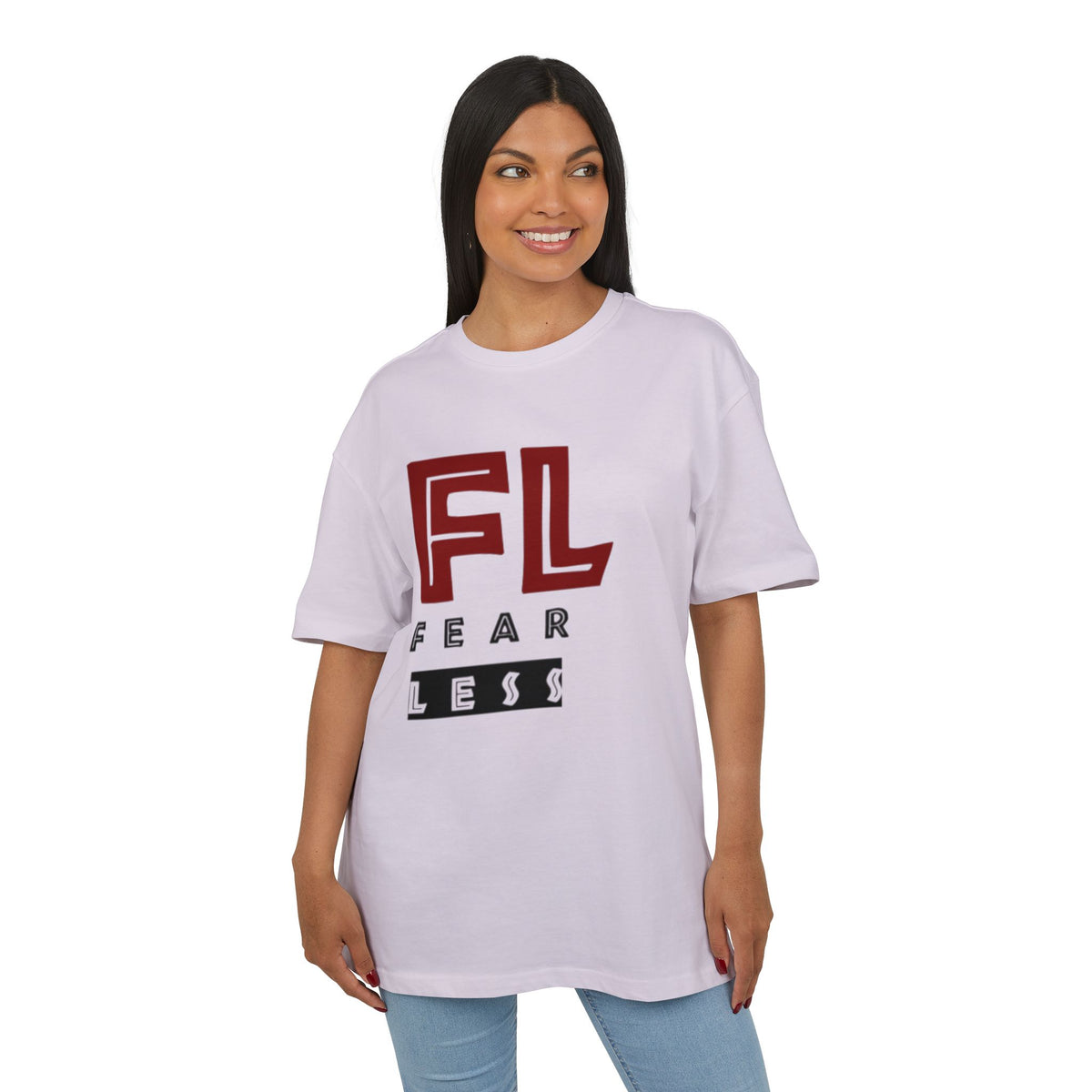 Fearless Unisex Heavy Oversize Tee - Empowering Statement Shirt