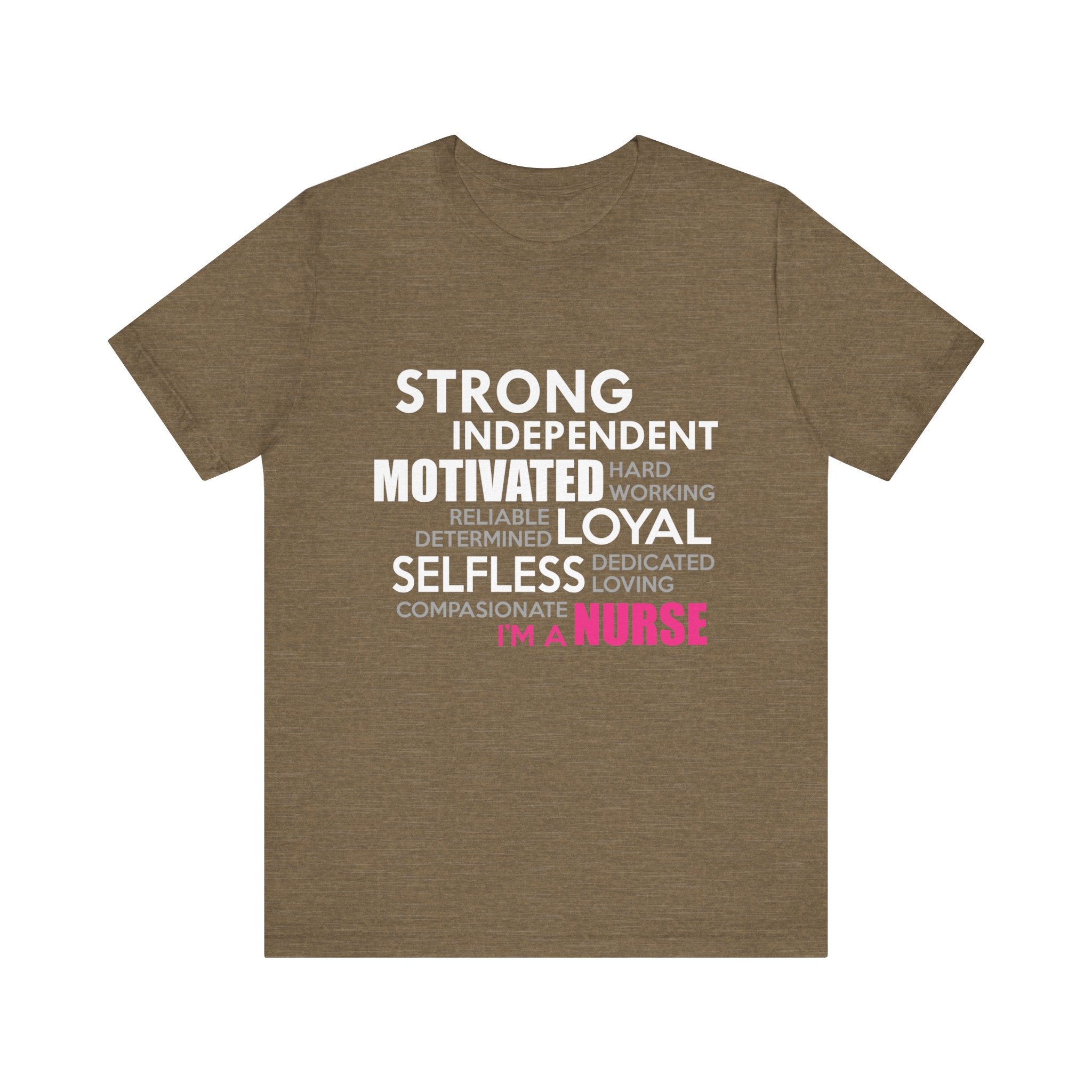 Tee-shirt unisexe fort indépendant, motivé, loyal et désintéressé 