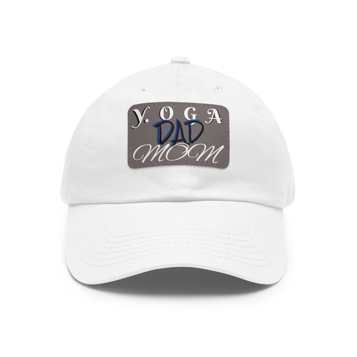 Yoga Dad Hat with Leather Patch - Casual Style for Active Parents