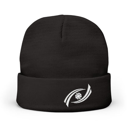 Cozy Embroidered Knit Beanie, Winter Hat, Gift for Him, Gift for Her, Fashion Accessory, Cold Weather Gear, Unique Beanie Printify