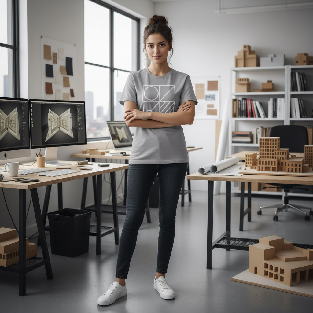 Geometric Design Unisex Tee, Casual Graphic T-Shirt, Trendy Everyday Wear, Unique Gift for Her or Him, Art Inspired Fashion Printify