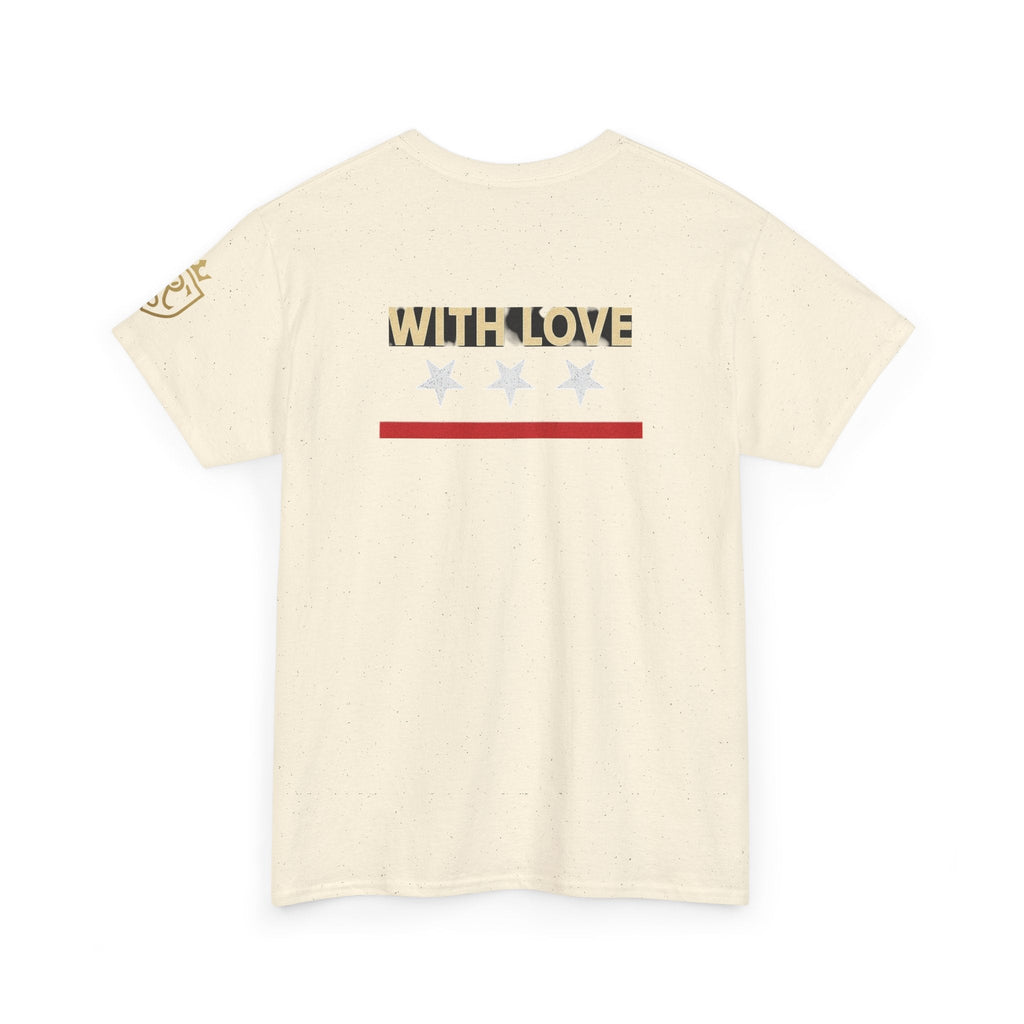 Stylish Unisex Heavy Cotton Tee - 'With Love' Statement Shirt, Casual Wear, Gift for Her, Gift for Him, Everyday Comfort Printify