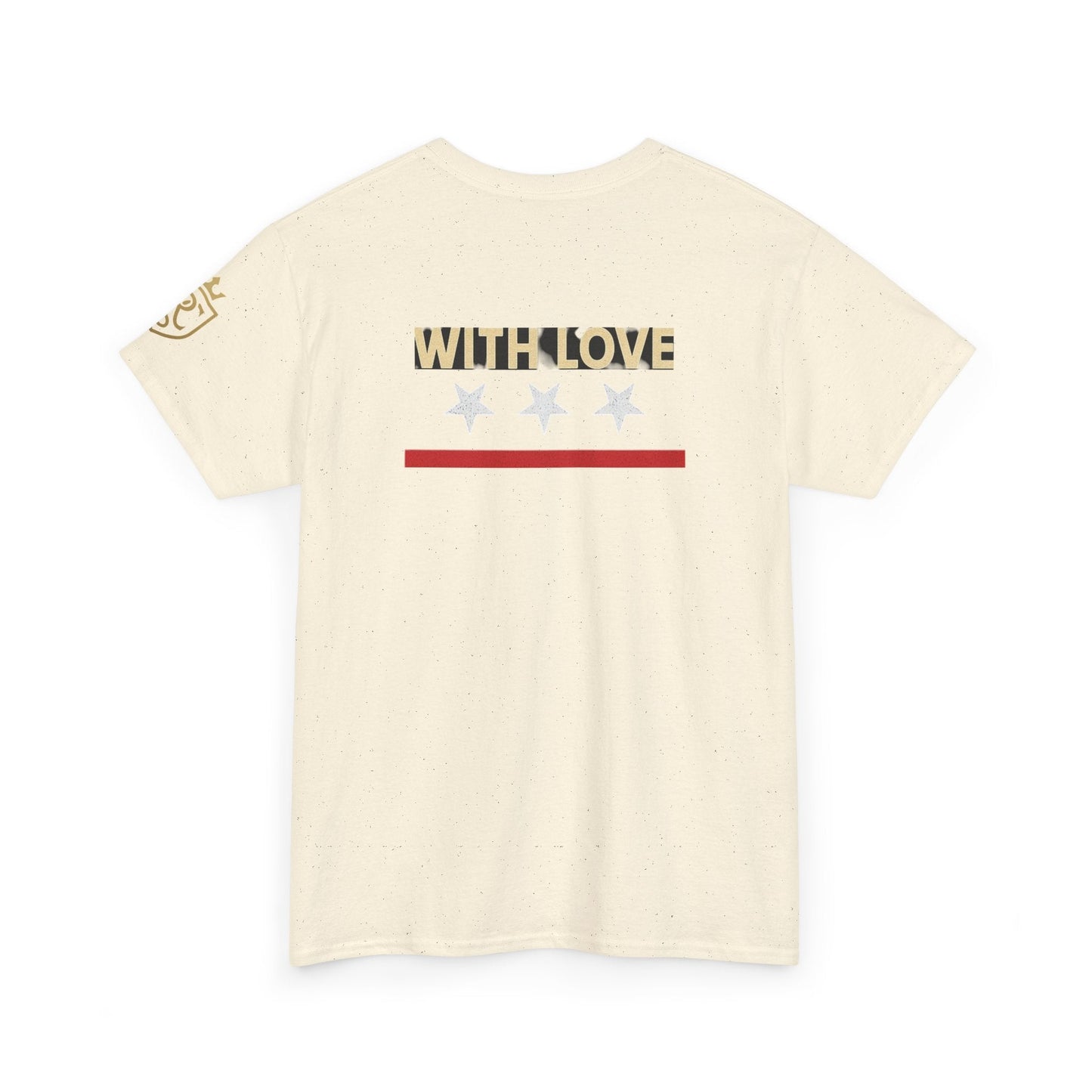 Stylish Unisex Heavy Cotton Tee - 'With Love' Statement Shirt, Casual Wear, Gift for Her, Gift for Him, Everyday Comfort Printify