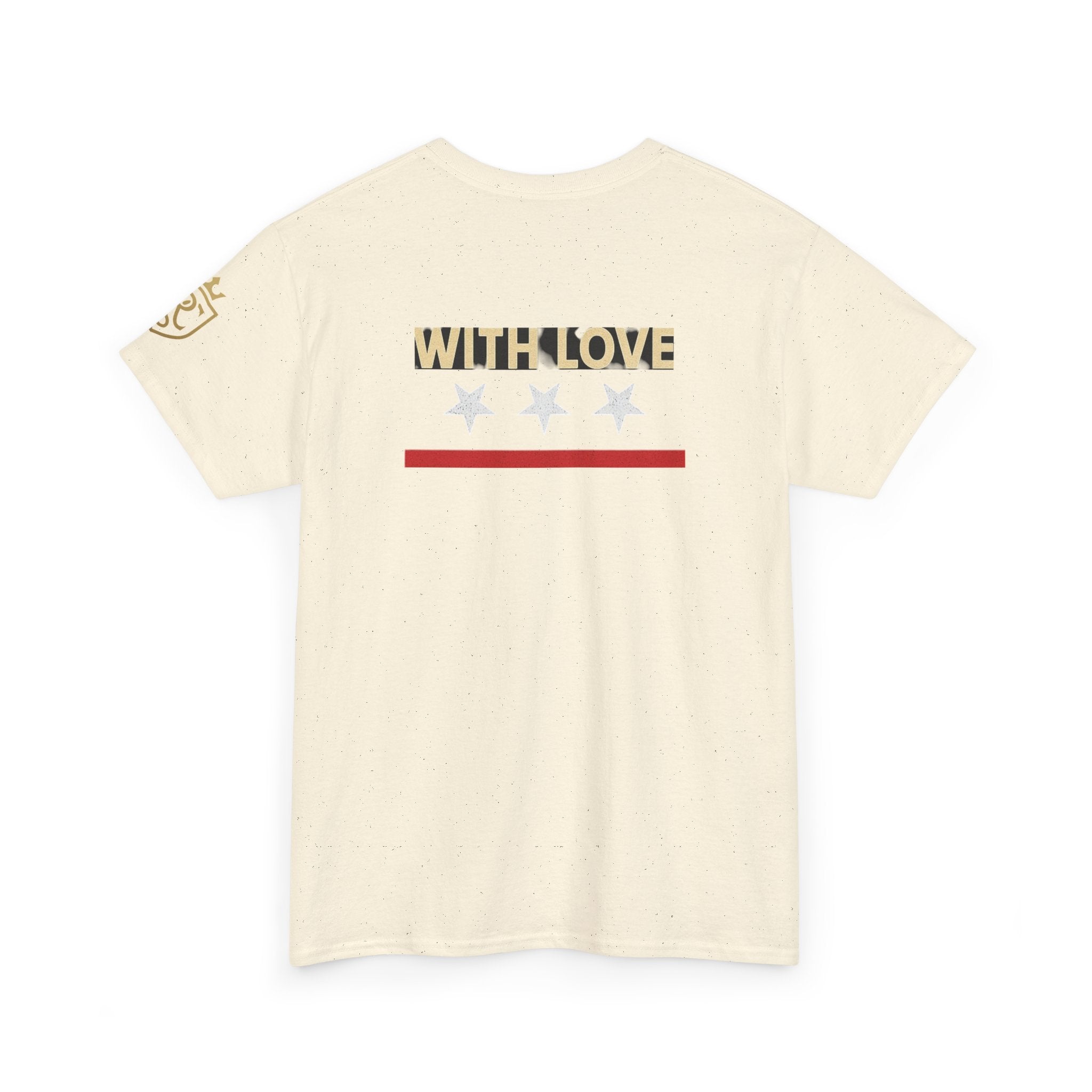 Stylish Unisex Heavy Cotton Tee - 'With Love' Statement Shirt, Casual Wear, Gift for Her, Gift for Him, Everyday Comfort Printify