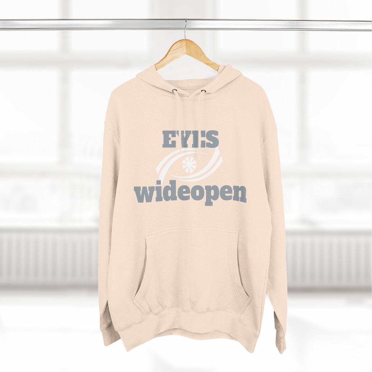 Eyes Wide Open Fleece Hoodie - Cozy Sweatshirt for Casual Wear, Gifts for Him/Her, Winter Wardrobe Essential, Unisex Hoodie, Relaxed Fit Printify