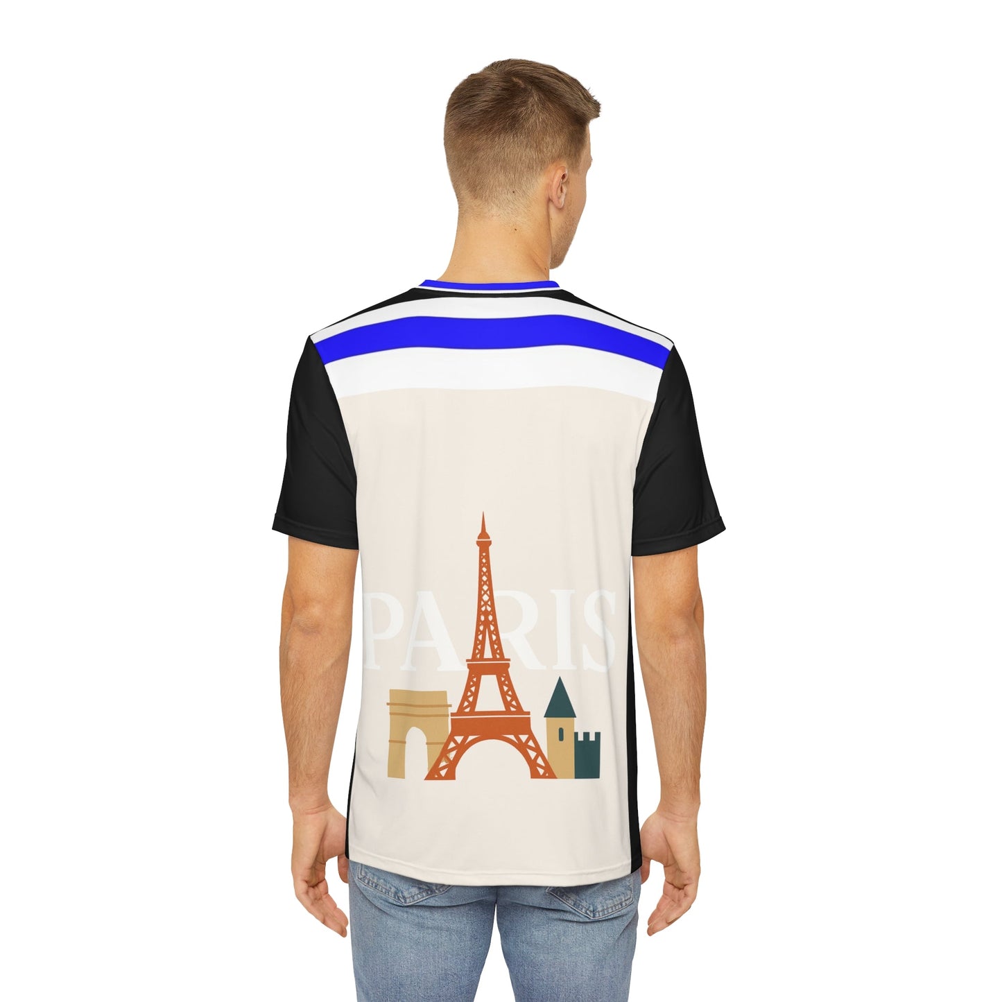 Paris Adventure Men's Tee, Travel Shirt, Summer T-Shirt, Casual Wear, Gift for Travelers, AOP Tee Printify