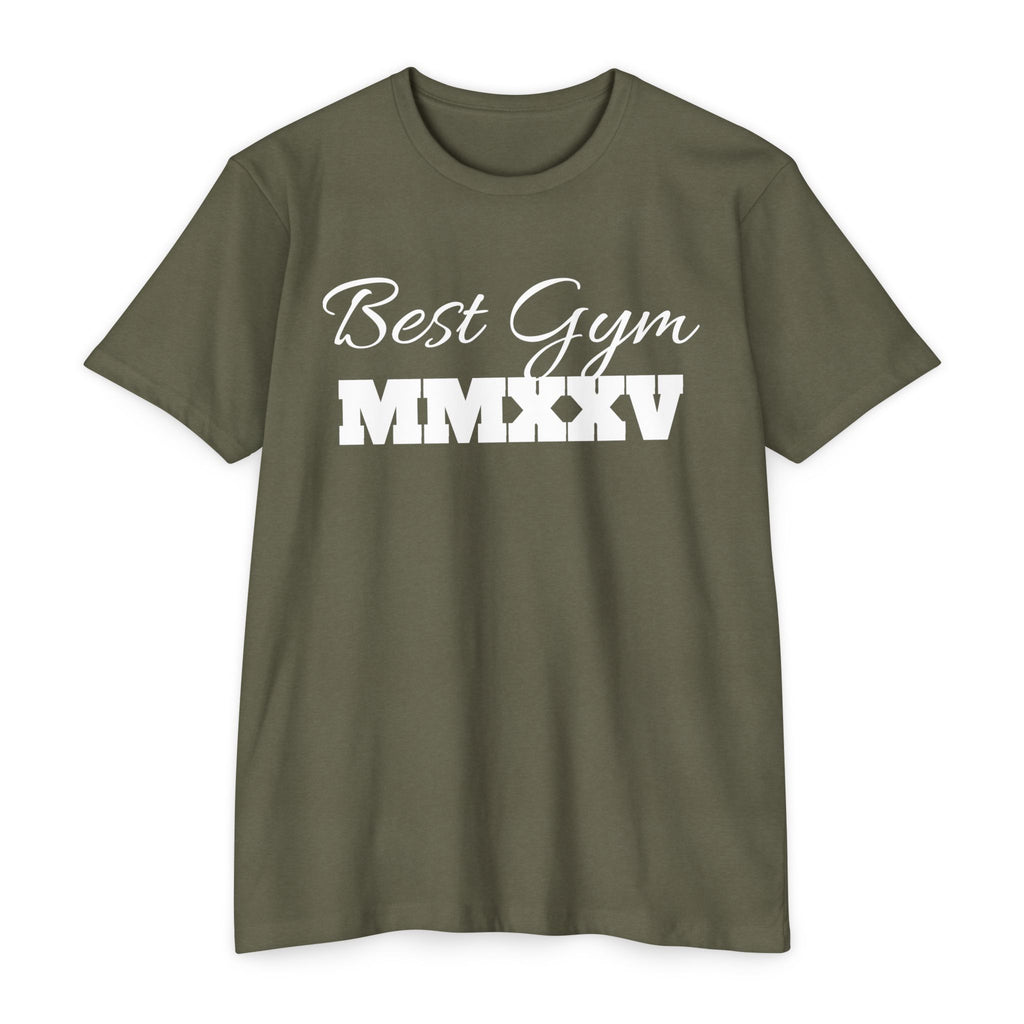 Best Gym Unisex CVC Jersey T-Shirt - Comfortable Fitness Apparel