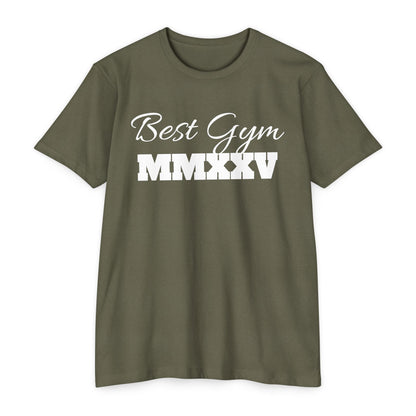 Best Gym Unisex CVC Jersey T-Shirt - Comfortable Fitness Apparel