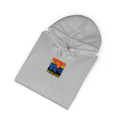 Colorful Mountain Unisex Fleece Hoodie, Cozy Sweatshirt, Casual Outfit, Gift for Nature Lovers, Fall Fashion Printify