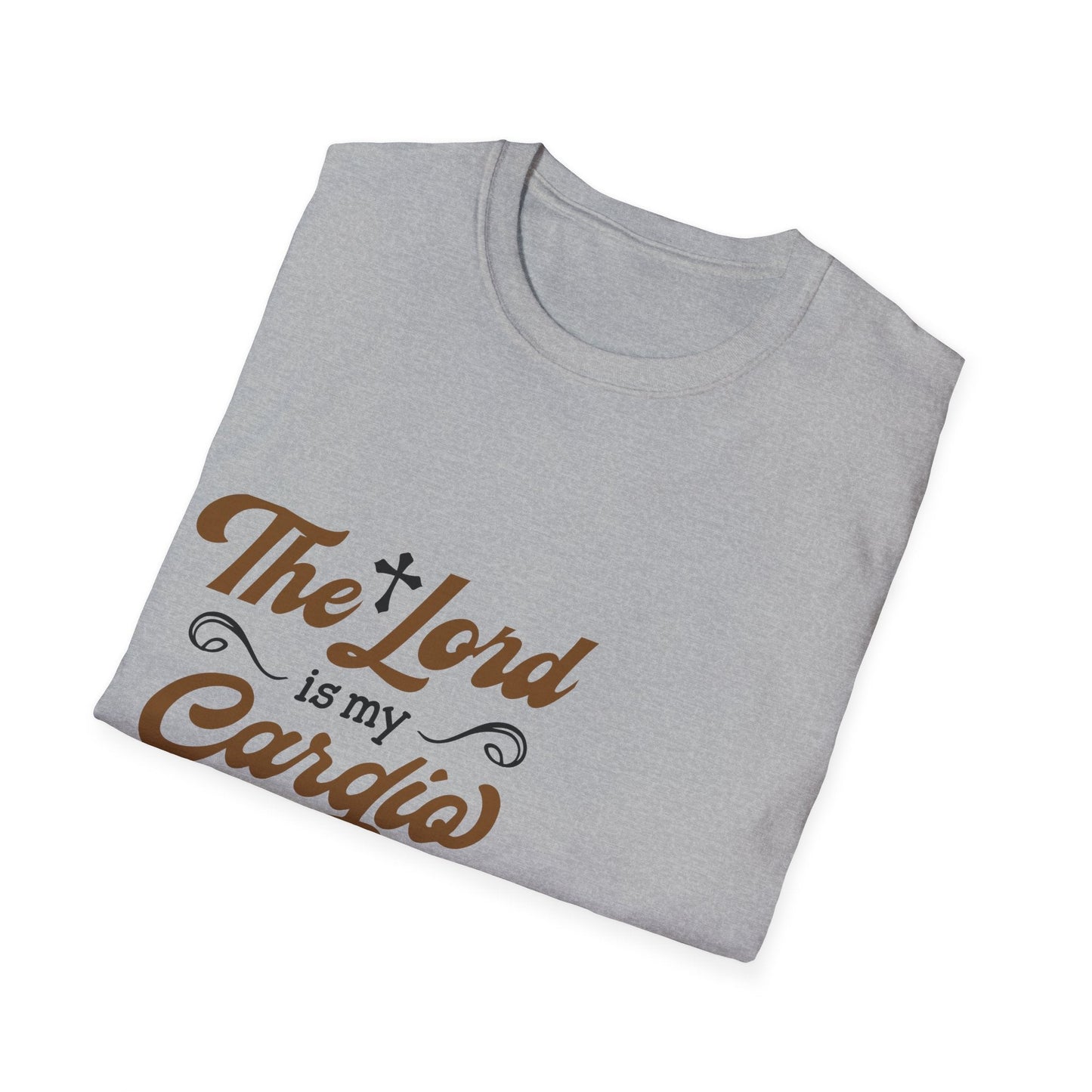 Faith-Inspired Unisex T-Shirt, The Lord is My Cardia, Christian Apparel, Spiritual Gift, Everyday Comfort Wear, Perfect for Church, [...] Printify