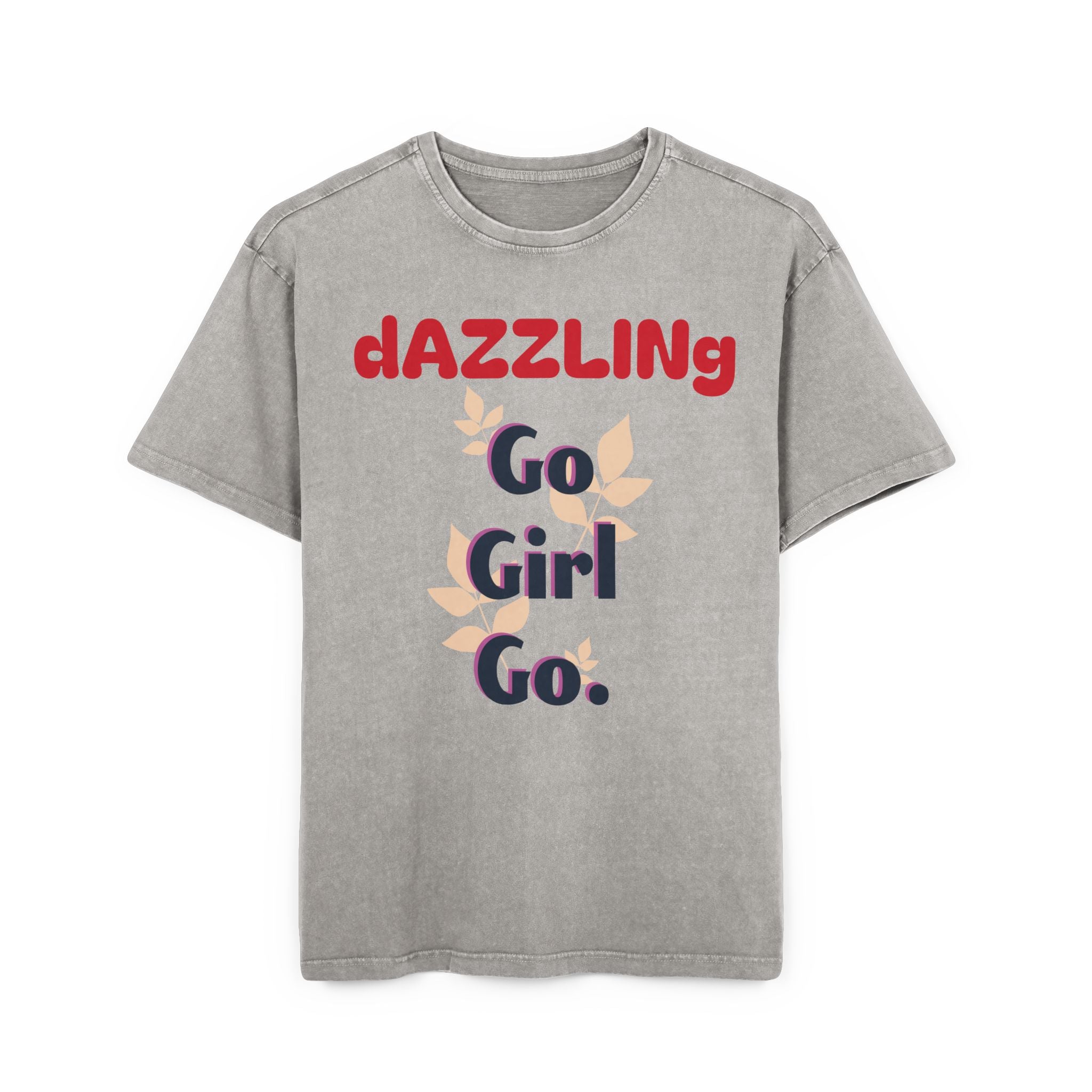 Oversize Tee - Dazzling 'Go Girl Go' Design