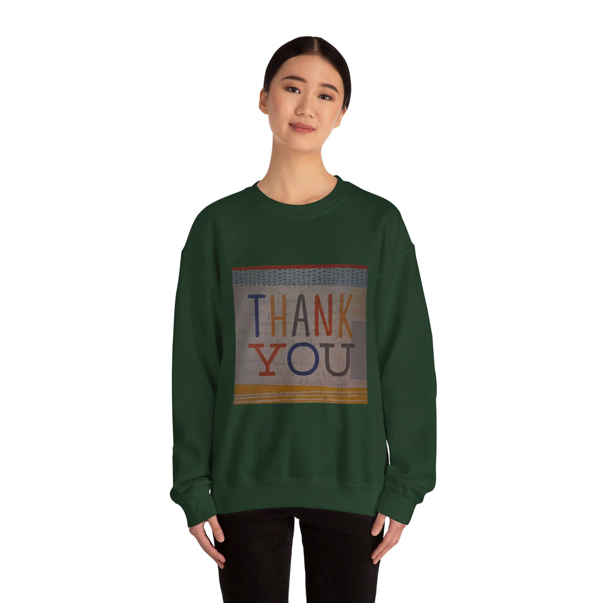 RCNSONS Unisex Crewneck Thanks Sweatshirt