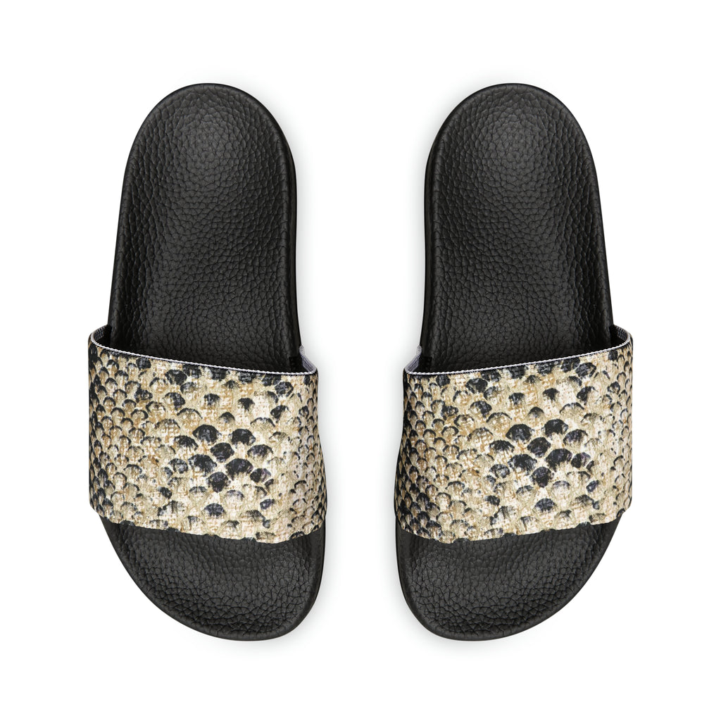 Sandales en peau d'écailles 