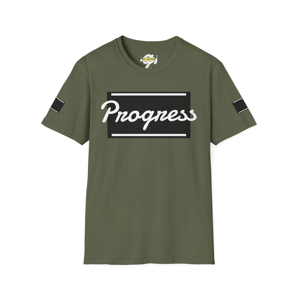Motivational Unisex Softstyle T-Shirt | Progress Tee, Gift for Teens, Casual Wear, Workout Shirt, Inspirational Apparel Printify