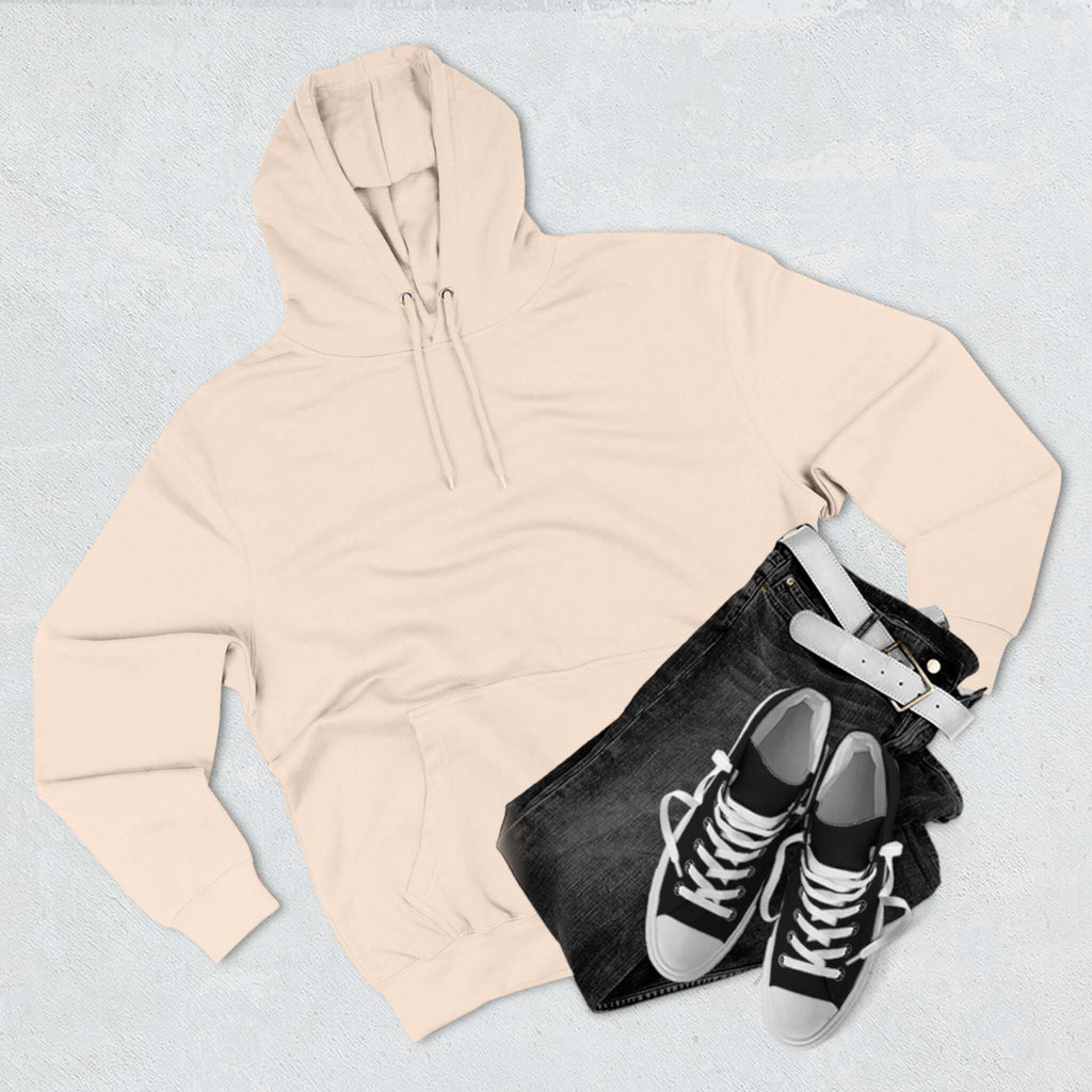 Fleece Hoodie with Quadrat Embroidery