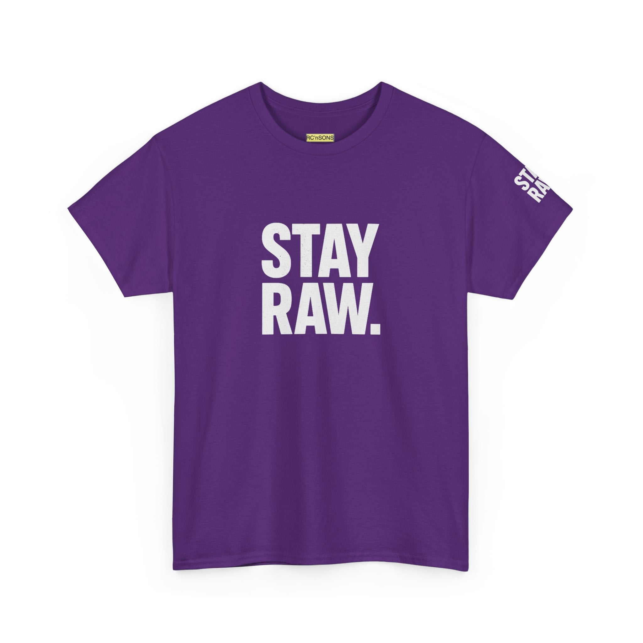 Raw Energy Unisex Tee - Stay Raw, Casual Wear, Street Style, Everyday Outfit, Graphic Tee, Gift for Him/Her Printify